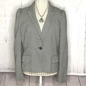Worthington Black/White Harlequin Blazer Size Lg